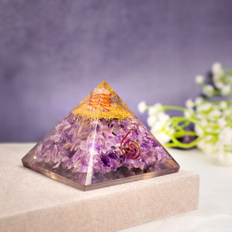 100% Pure Amethyst Pyramid